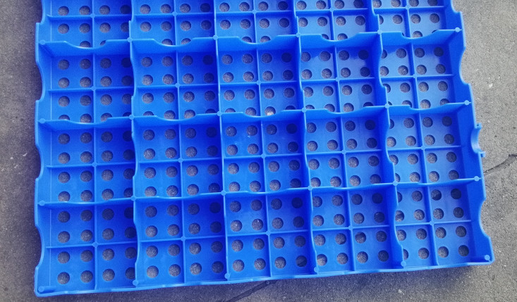 Mesh Floor Plastic Export Pallets Connecting Easy Cleaning High Loading Capacity