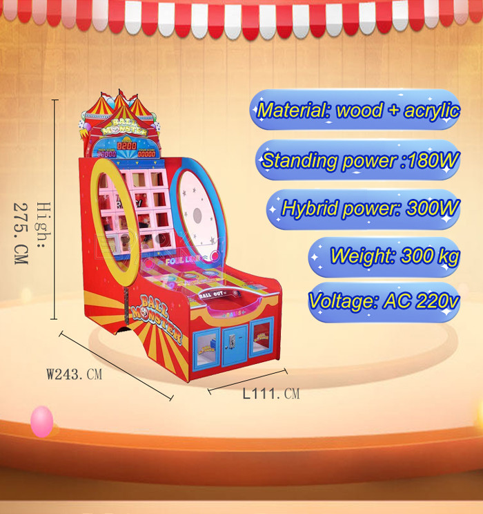 Thowring Monster Ball Redemption Game Machine Coin Operated