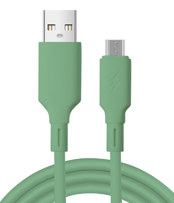 Premium - Quality Green USB To Micro USB Cable: Charge With Ease