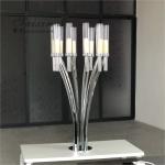 ZT-396S Hot sale Silver metal centerpiece candlestick stands for wedding decor