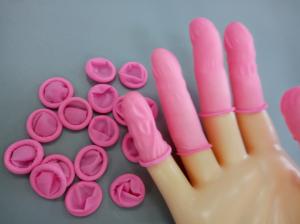 Wholesale Pink ESD Finger Cots Anti Static Cleanroom Finger Cots from china suppliers