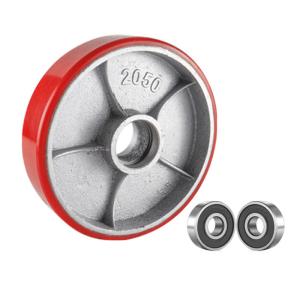 Wholesale Cast Iron Pallet Jack Wheels 200*50mm 8 Inch Polyurethane Wheels from china suppliers