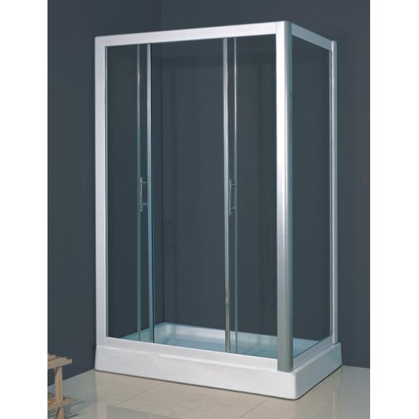 Waterproof Seal Glass Shower Enclosures With ABS Tray