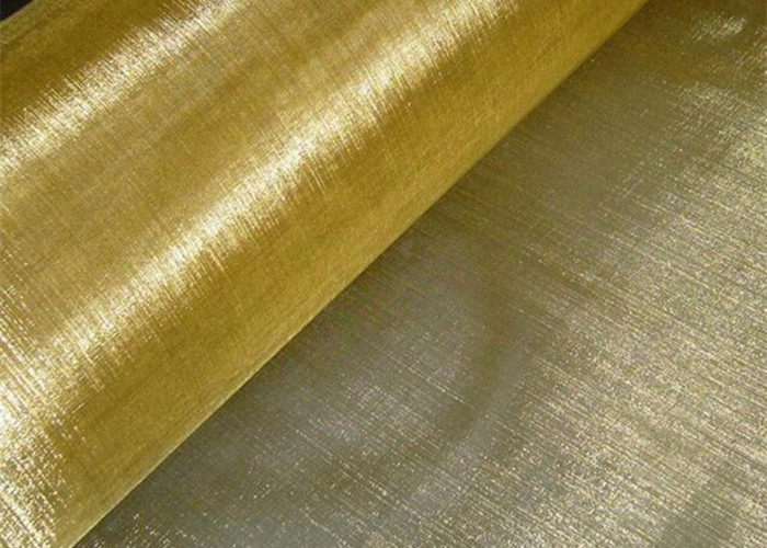 Cross - Knitted Copper Wire Mesh Screen Quare Hole 40 60 80 Mesh For Pipe Screen