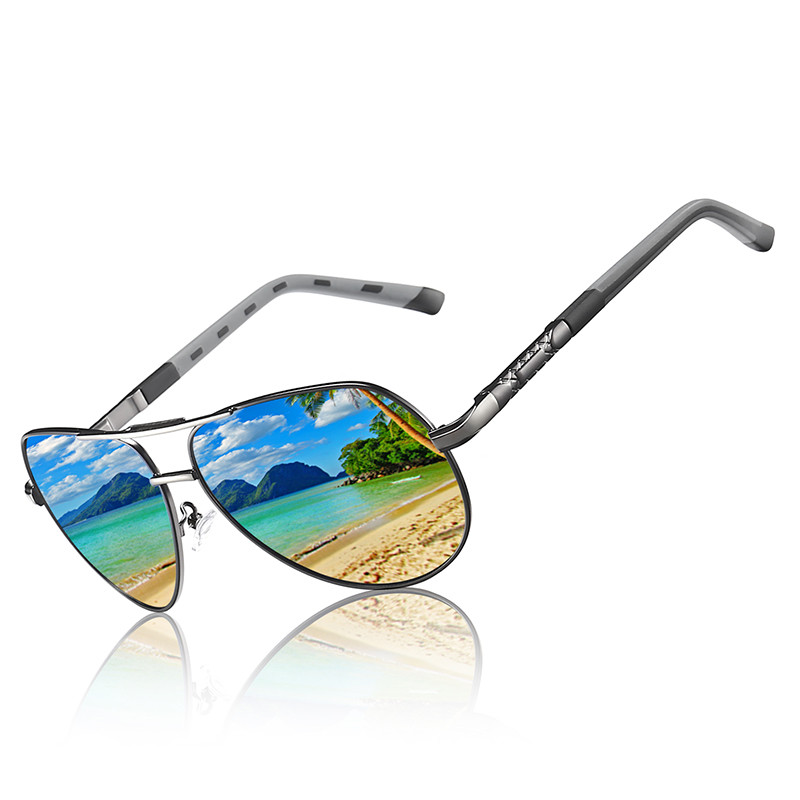 Stylish UV400 Polarized Sunglasses Black Square Unisex Vendors Trendy Mens