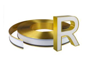 Wholesale 3d Signs Advertising Brush Gold Aluminum Channelume Channel Letter from china suppliers