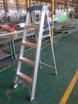 Folding 4 Step Aluminum Ladder 1.2-1.7mm 100-150KG