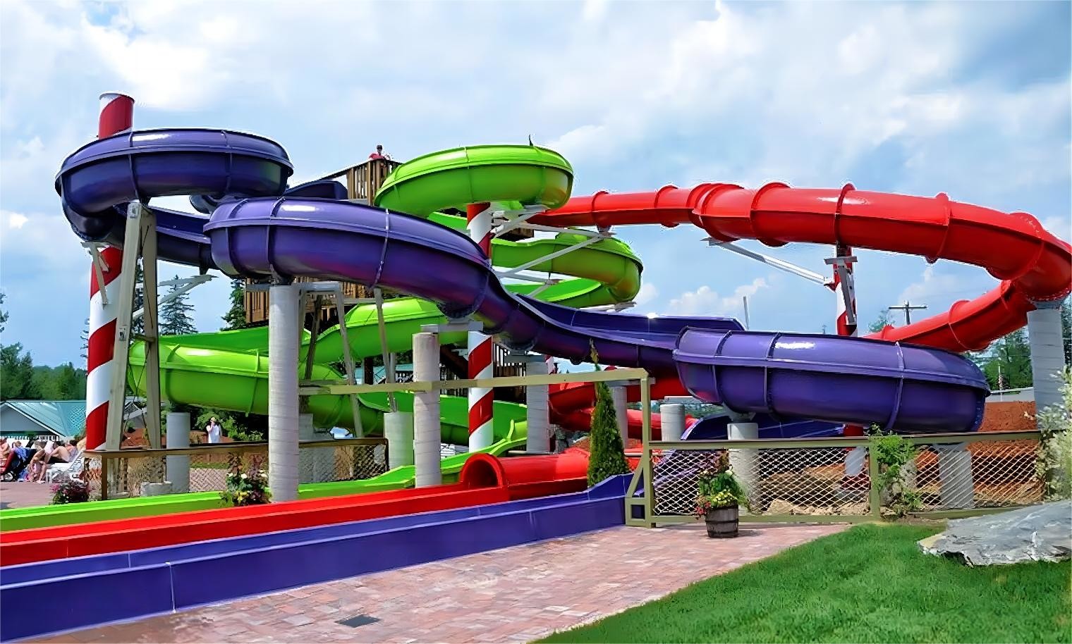 ODM Outdoor Amusement Park Rides Water Toys Fiberglass Slide Prices