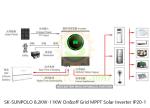 Highly And Flexible SUNPOLO 8.2KW 11KW Hybrid Inverters For Residential