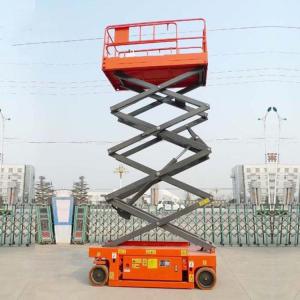 Wholesale Manganese Steel Upright Mobile Hydraulic Scissor Lifting Platform CE Certification from china suppliers