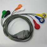 Compatible 7 Lead Snap Holter ECG Cable For Medical Set Edan SE-2003 / SE-2012
