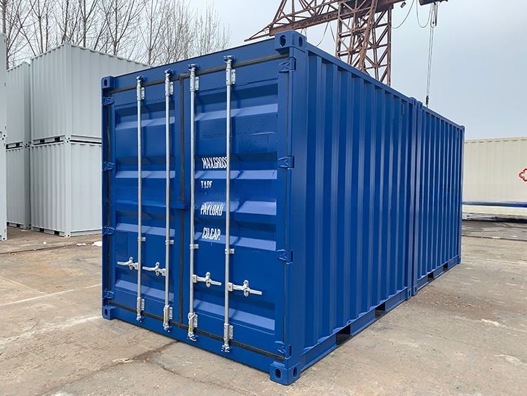10ft 10 feet 10 foot Stainless CSC Plate Dry Storage Shipping Container Easy Open Personal Door 14.9CBM Capacity
