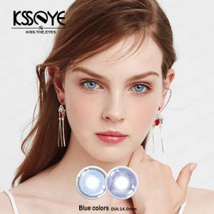 Wholesale Custom Cosmetic Prescription Husky Blue Eye Contact Lenses from china suppliers