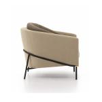 FLI NOIR True Innovations Fabric Accent Chair Steel Base Built - In Seat