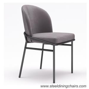 Wholesale Hotel 450mm 820mm Tufted Grey Velvet Chair With Gold Legs from china suppliers