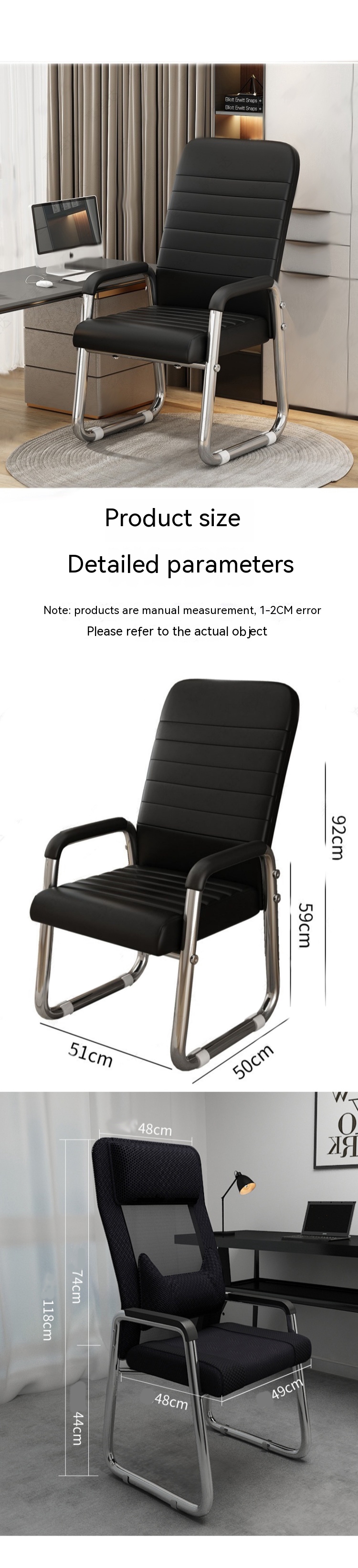 Foldable Bow-Shaped Mesh Conference Chair Simple and Modern for Comfortable Seating