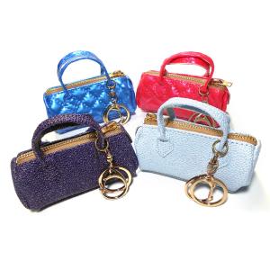 Wholesale Women Lightweight Custom Leather Mini Handbag Keychain For Decoration from china suppliers