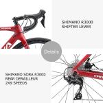 SORA R7000 22S Carbon Disc Brake Road Bike 150KG Load Capacity CE Certificate
