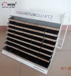 Metal Wire Showroom Tile Display Racks Countertop Marble Tile Display Stands