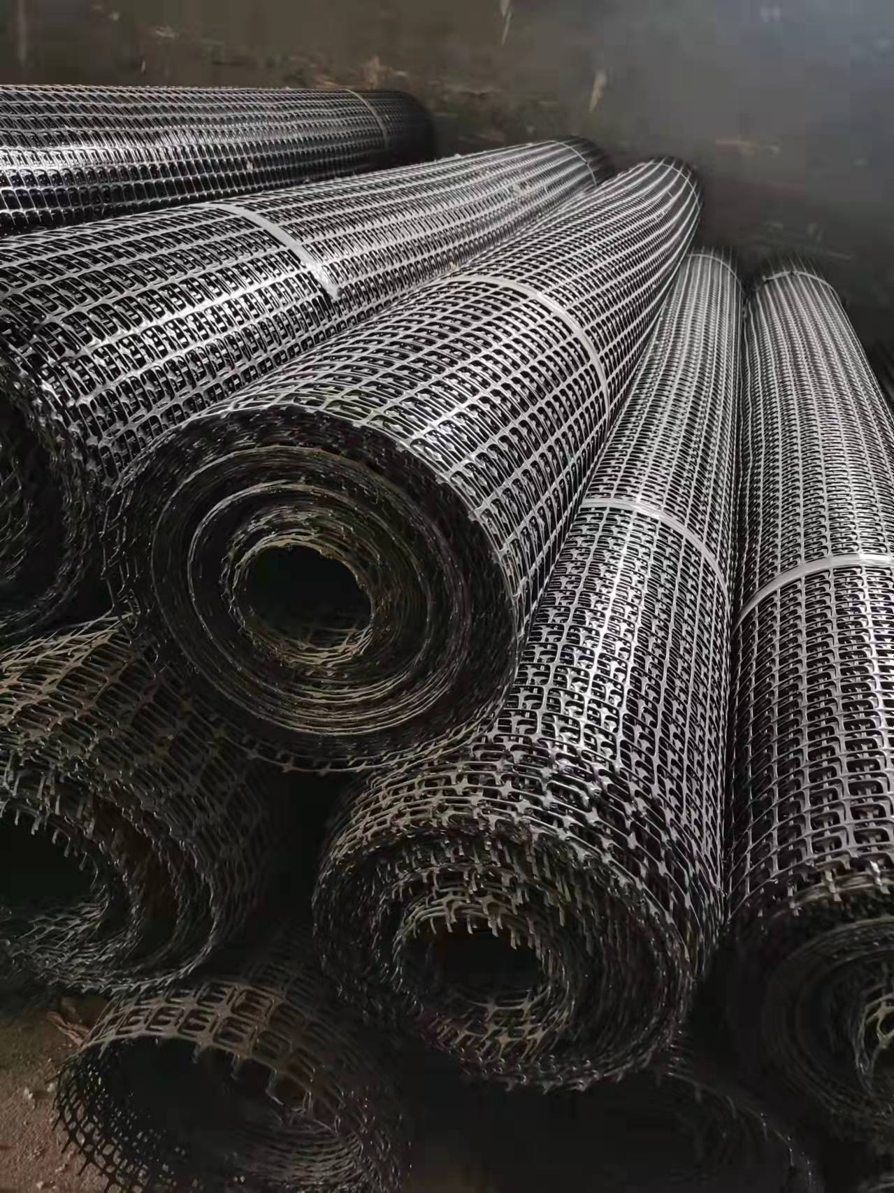 Highway Maintenance Black and White Grass Net Mat with Stable Biaxial Plastic Geogrid