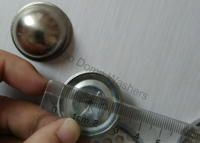 7/8" Stainless Steel Dome Cap Washers , CD Weld Pin Washer For 12Ga 14Ga Pins