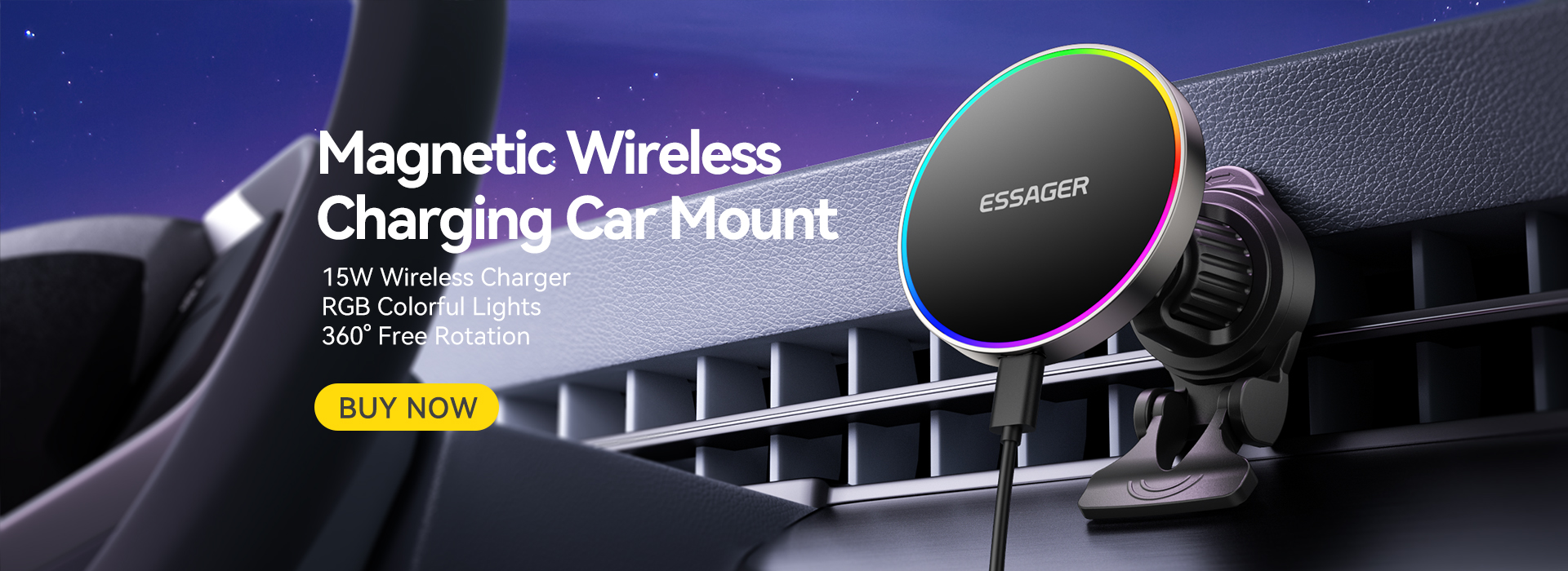 ESSAGER ES-ZJ31 Air Vent Magnetic Cellphone Mobile Phone Holder for Car