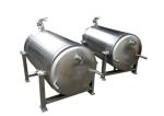 Food - Grade Stainless Steel Beer Brewing Tanks Horizontal Side / Top Manway