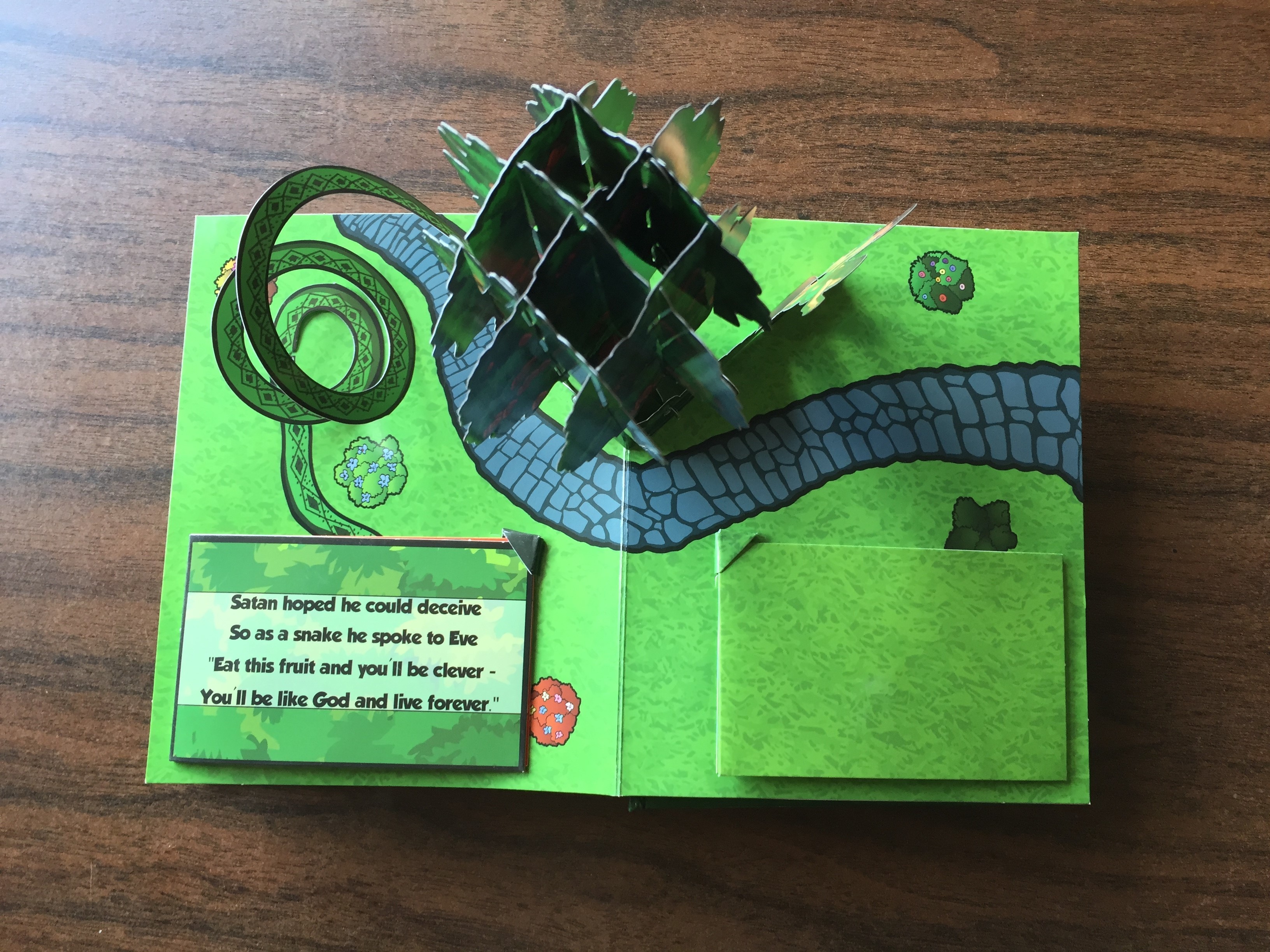 English Cartoon Children'S 3D Books / 3d Picture Book Customized Size