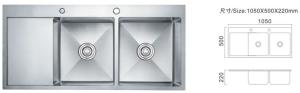Wholesale Stainless Steel 304 Plate Kitchen Sink Customized Size Double Drainer Sink Stunning Style from china suppliers