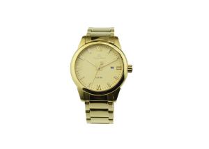 Wholesale Miyota Movt Quartz Stainless Steel Watch 100 M Waterproof Gold Crew Crown from china suppliers