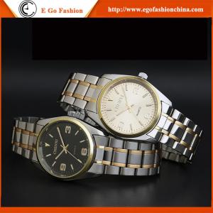 Wholesale 003A Two Tone Color Goldedn Watches Luxury Watch for Man Unisex Watch Steel Quartz Watches from china suppliers