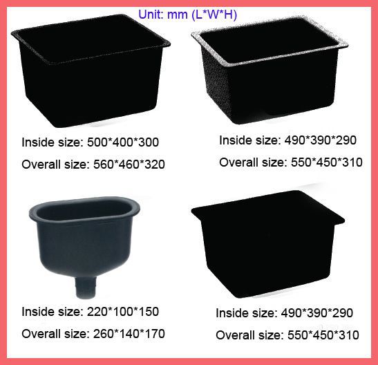 Chemical Resistant Stainless Steel Lab Furniture Water Sink Tank