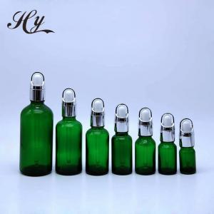 Wholesale Personal Care Perfume Green Glass Dropper Bottles Screen Printing SGS from china suppliers