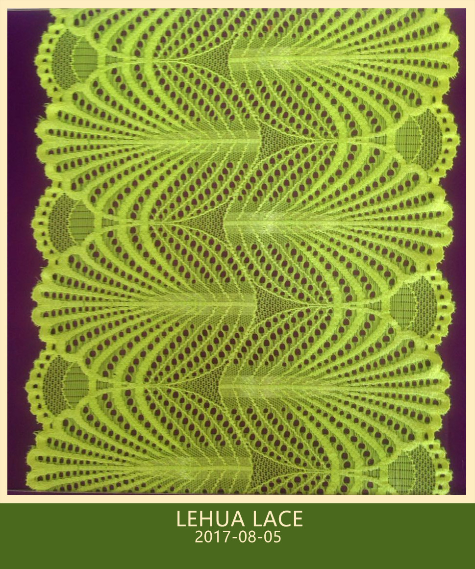 Hot Selling and nice quality Nylon Spandex Stretchy Brazil Lace from China