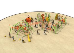 Wholesale Big Size Rope Playground Equipment / Childrens Outdoor Play Sets For Amusement Park from china suppliers