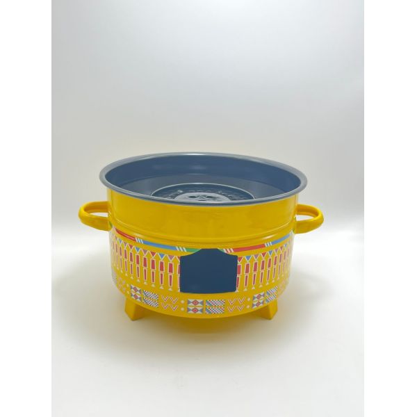 Classic Middle East Enamel Tableware Set Enamel Grill Kettle Set 0.7L 12L 15L Capacity