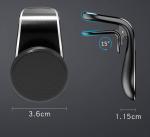 360 Degree Rotation Anti-Slip Phone Strong Universal Magnetic Vent Clip Mount