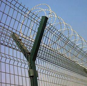 Wholesale 4.00mm 4.50mm 5.00mm Razor Barbed Y Post Fencing PVC Coated Anti Climb from china suppliers