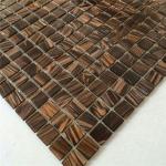 Waterproof Gold Line Series Glass Mosaic Tile For Bar / Countertop