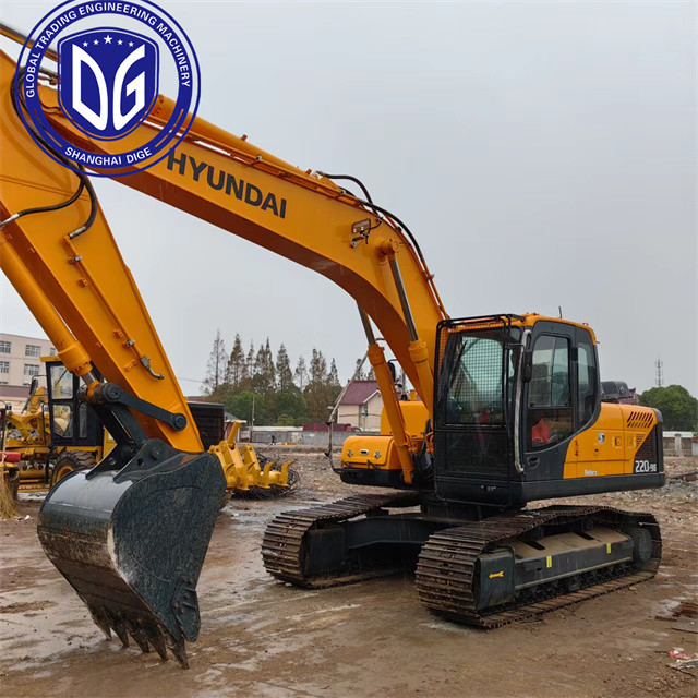 Used Hyundai 22 Ton Excavator 220LC-9S Hydraulic Crawler Excavator
