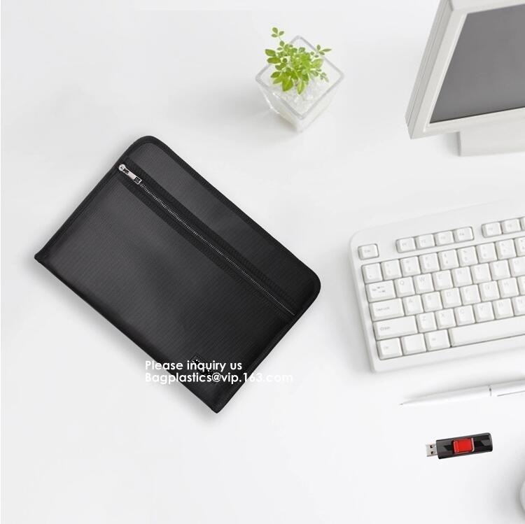 Waterproof and Fireproof document storage Bag with Fireproof Zipper for Money, Jewelry and Passport bagease, bagplastics