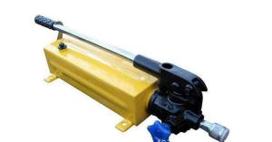 Wholesale Single Acting Yellow Hydraulic Hand Pump With High Strength Pressure Hose from china suppliers