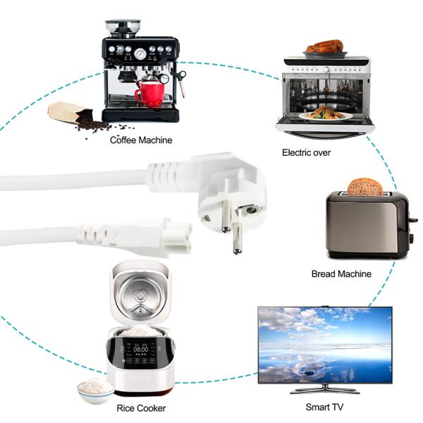 EU Plug to IEC C5 Power Cord 2.5A 250V for Laptop Adapter