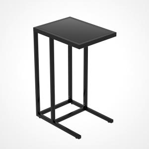 Wholesale Sofa Side Sturdy 650mm Height Black Metal Frame Coffee Table from china suppliers