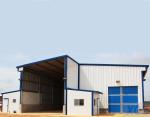 Painted Structural Steel Hanger Industrial Prefabricated Warehouse Building