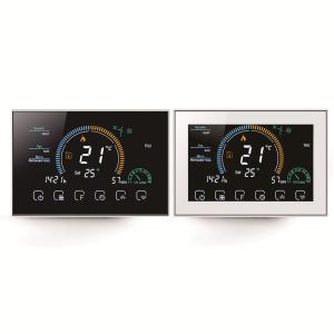 China Four-tube Wi-Fi Voice Smart Room Digital Heating and Cooling LCD Touch Screen Air Conditioning Thermostat(BAC-8000ELW on sale