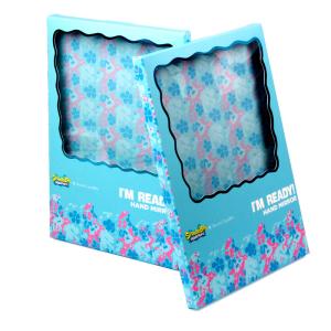 Wholesale Custom Blue Paper Gift Box Packaging with Clear Window for Cosmetic Mirror from china suppliers