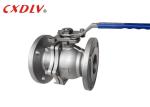 JIS 20K 2PC Cast Steel Ball Valve ISO5211 Direct Mounting Pad for Motor