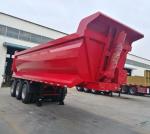 Customized 3 Axles 80 Tons Heavy Duty Dump Trailer Hydraulic Tipping Tipper Semi