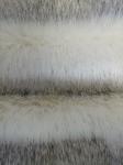 White dyed black pointed Long Hair Fur Fabric 150cm or adjustable